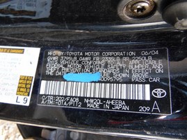 2004 TOYOTA PRIUS BLK 1.5 AT Z19786